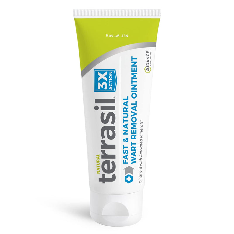 Wart Relief - Safe for Sensitive Skin Natural Patented Formula by Terrasil (50gm Regular Tube) - BeesActive Australia