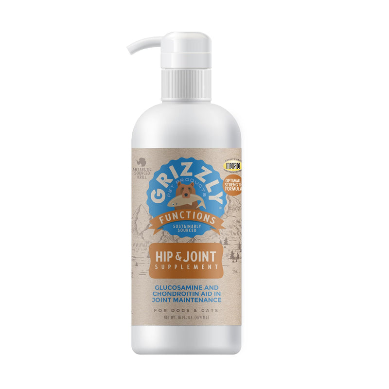GRIZZLY PET PRODUCTS Joint Aid for Dogs Liquid Hip and Joint Support (Extra Strength), 16 fl oz 16 fl oz (Extra Strength) - BeesActive Australia
