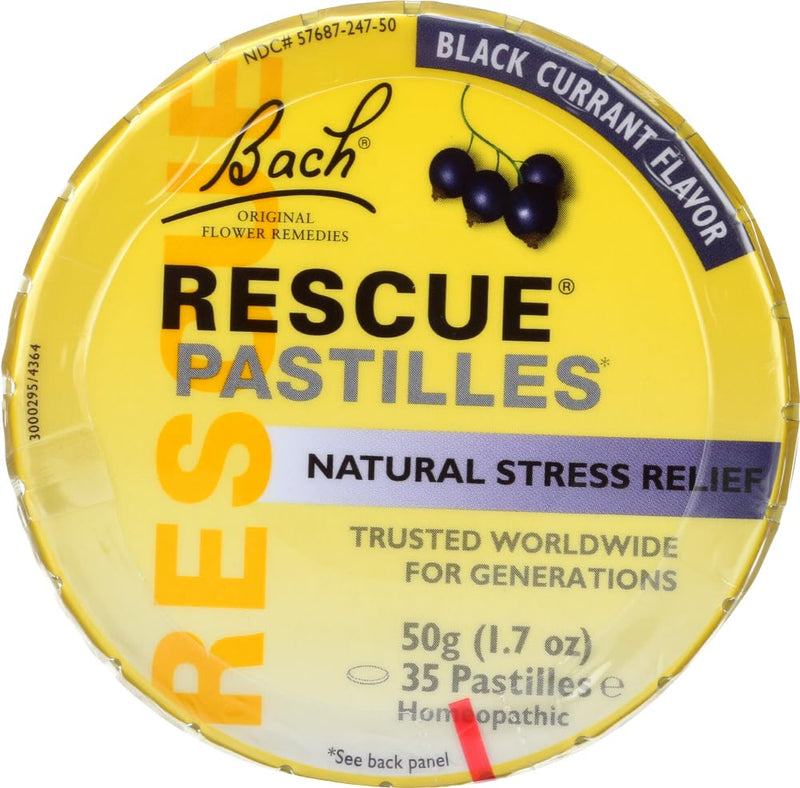 Bach Original Flower Remedies - Rescue Remedy Blackcurrant Pastilles 1.7oz - BeesActive Australia