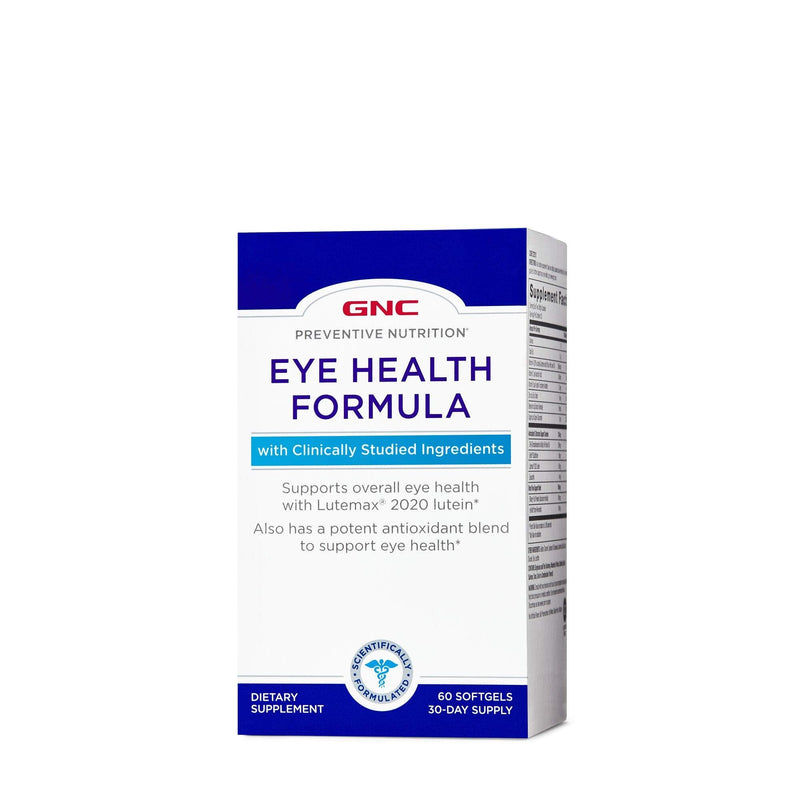 GNC Eye Health Formula, Supports Eye Health with Lutein | Features Lutemax 2020 Lutein Antioxidant, Vitamins A, C and E, Beta Carotene, Selenium, Copper and Zinc, Supports Blood Flow