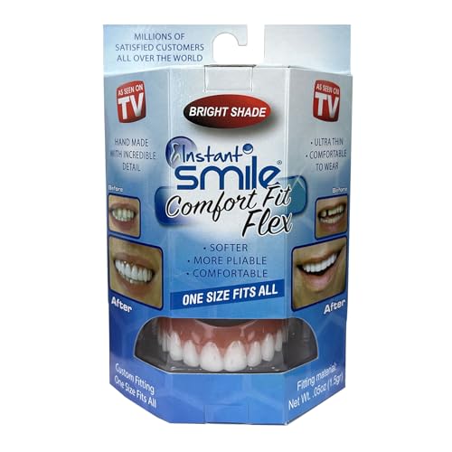 Instant Smile Comfort Fit Flex - Bright Shade - Upper Veneer Cosmetic Teeth