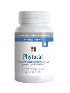 D'Adamo Personalized Nutrition, Phytocal, for Blood Type A, 120 Veggie Caps by D'Adamo Personalized Nutrition
