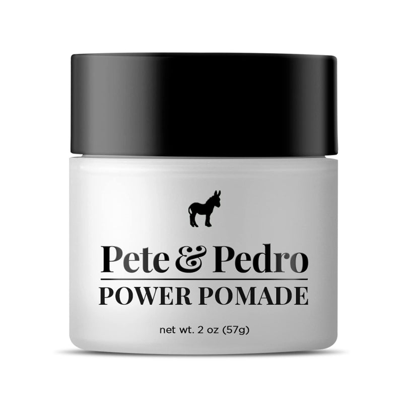 Pete & Pedro POWER POMADE - Hair Styling Strong Pomade for Men | Super High Hold, Super High Shine, and Super High Control | As Seen on Shark Tank, 2 oz. b) Power Pomade - BeesActive Australia