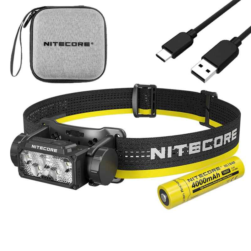 Nitecore HC60 UHE Rechargeable LED Headlamp 1600 Lumens with 3400mAh Batteries - BeesActive Australia
