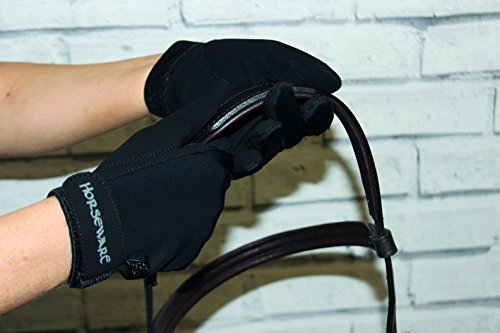 Horseware Ireland Ionic Rider Gloves, Black - 5 - BeesActive Australia