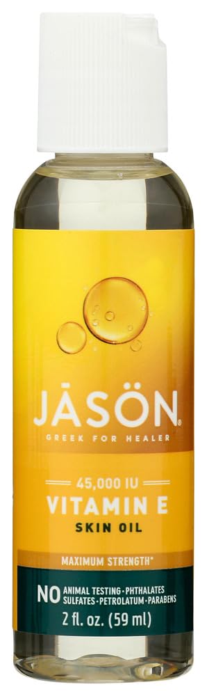 Jason Skin Care Vitamin E Oil 45,000 I.U. 2 fl. oz. Pure & Natural Beauty Oils (a) - 2pc
