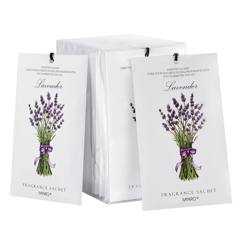 MYARO 12 Packs Lavender Scented Sachets Air Freshener for Drawer and Closet, Long-Lasting Sachets Bags Drawer deodorizers Fresh Scents, Home Fragrance Sachet for Lover - BeesActive Australia