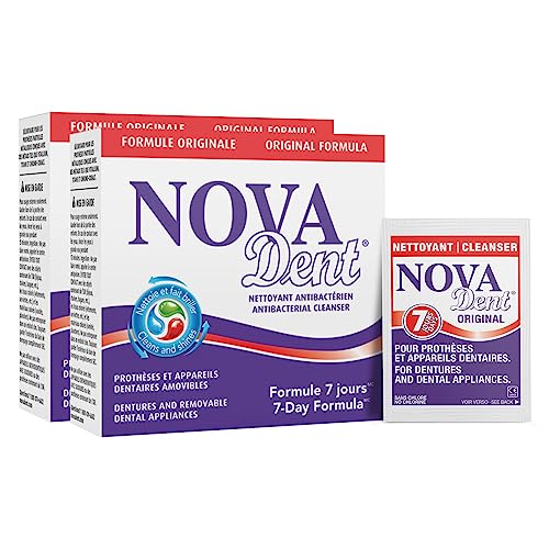 Novadent Denture Cleaner – Original – 6 Months (26 sachets) 26 Count (Pack of 1)