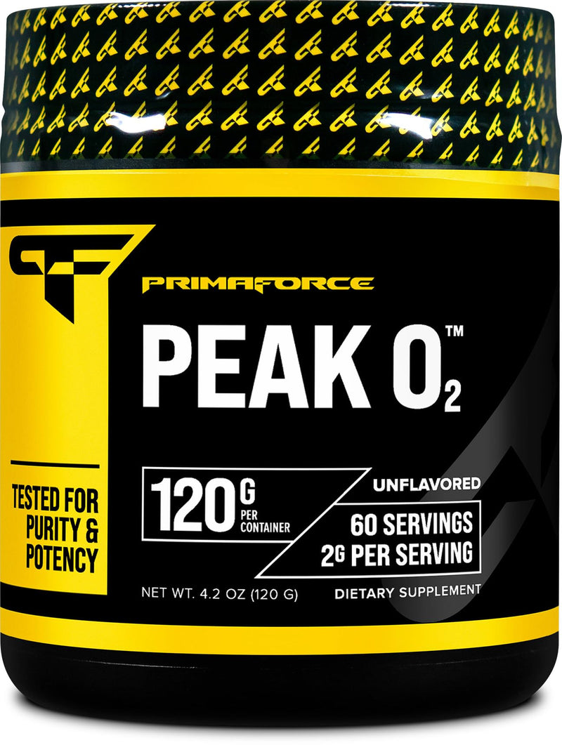 PrimaForce Peak O2 Workout Supplement, 120 grams - Proprietary Blend, Non-GMO, Vegan and Gluten Free - BeesActive Australia