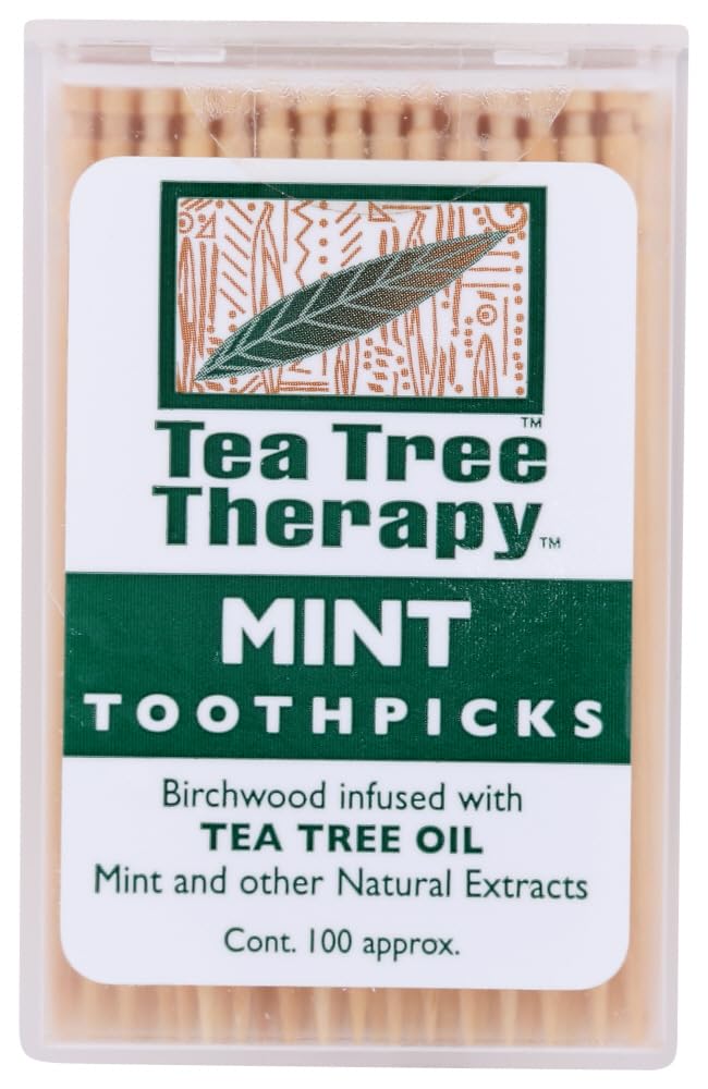 Tea Tree Therapy, Toothpicks Mint Tea Tree, 100 Count - BeesActive Australia