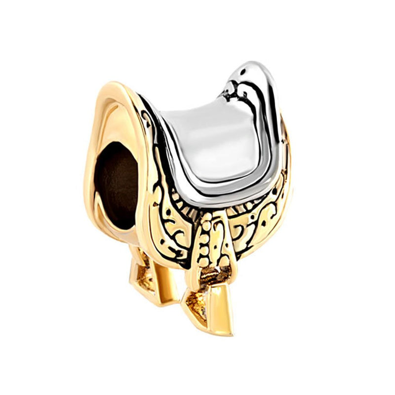 CharmSStory Horseshoe Charm Equestrian Saddle Lover Beads For Bracelets - BeesActive Australia