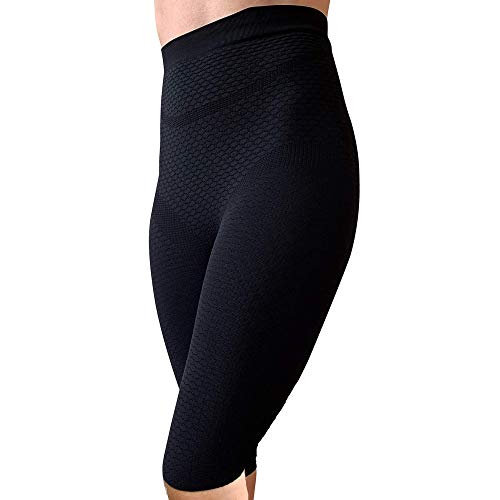 Bioflect® Compression Shorts with Bioactive Raised Massaging Knit for Support and Comfort Black X-Large
