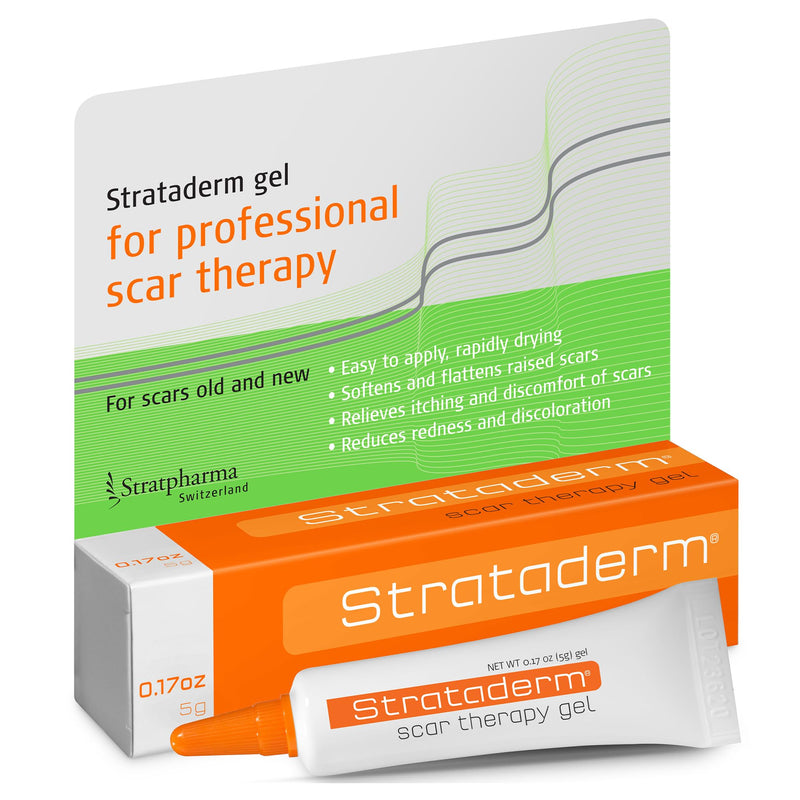 Strataderm Professional Scar Therapy Gel | Old and New Scars from General Surgery, Trauma, Wounds, Burns, Bites, Acne & Skin Disease | Reduces Redness, Discoloration, Discomfort & Itch | 5g (0.17oz) 0.17 Ounce (Pack of 1)