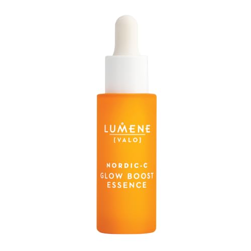 Lumene Nordic-C [Valo] Glow Boost Essence Serum for Face, Glow Up Vitamin C Serum with Hyaluronic Acid and Antioxidants, Enhancing Skin Hydration, 1 fl oz 1 Fl Oz (Pack of 1)