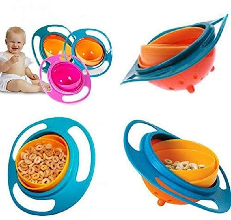 Spill Resistant Gyro Bowl with Lid Blue - BeesActive Australia