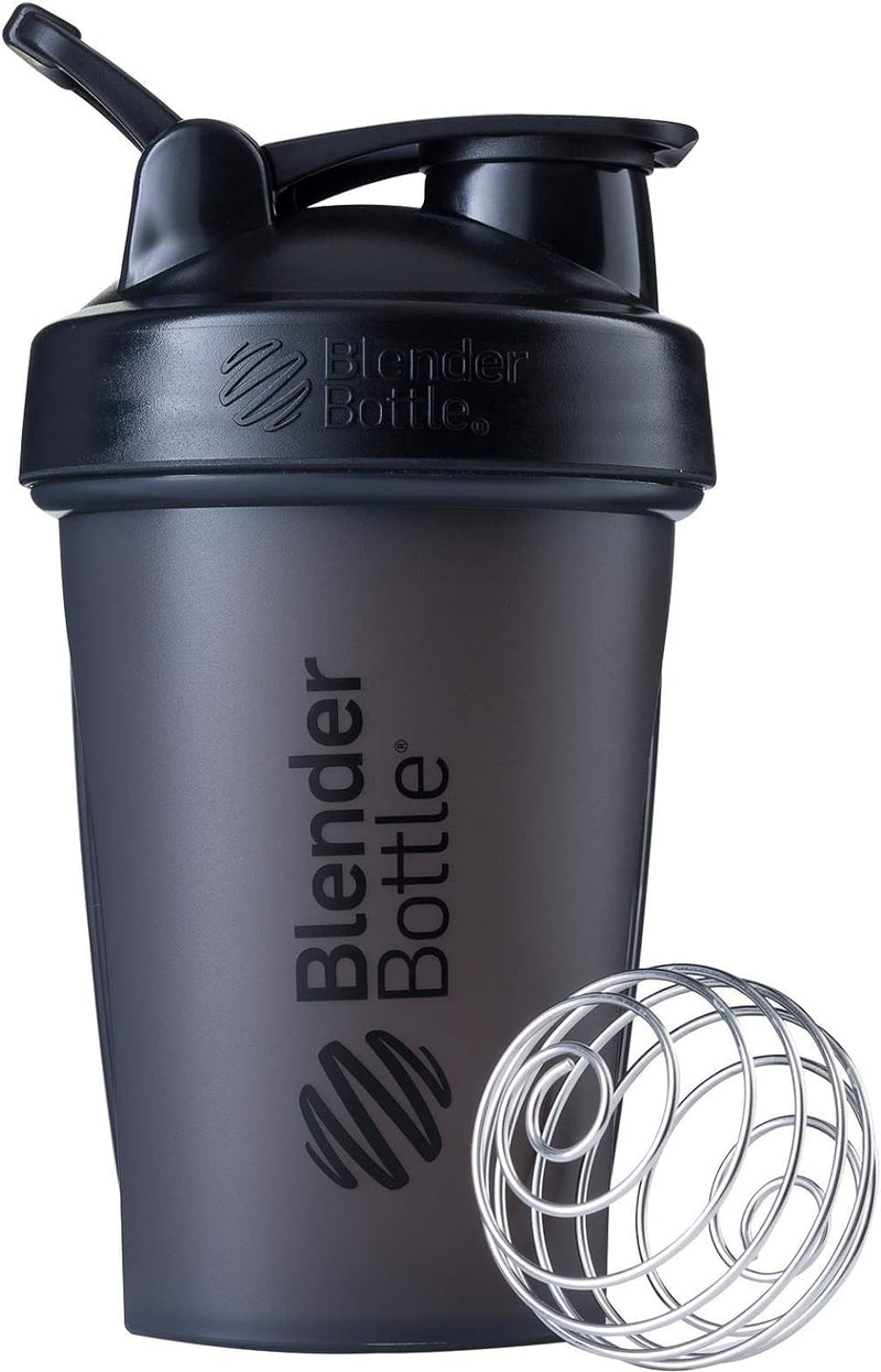 BlenderBottle Classic Shaker Bottle Perfect for Protein Shakes and Pre Workout, Black, 20oz 20-Ounce (Pack of 1) - BeesActive Australia