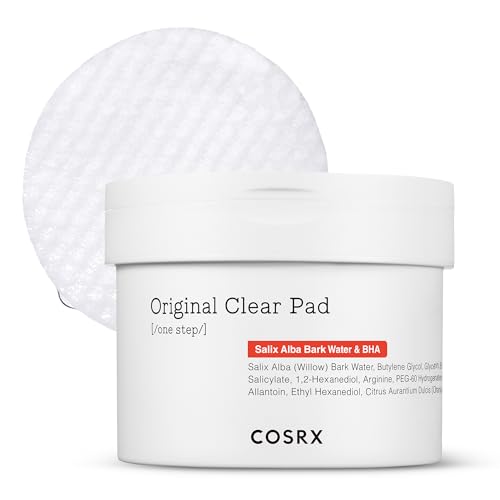 COSRX BHA Toner Pads, 70 Sheets, Exfoliating Pads for Dead Skin & Blackheads, Minimize Pores, Prevent Breakouts, Improve Skin Texture, Korean Skin Care BHA - Clear Pads