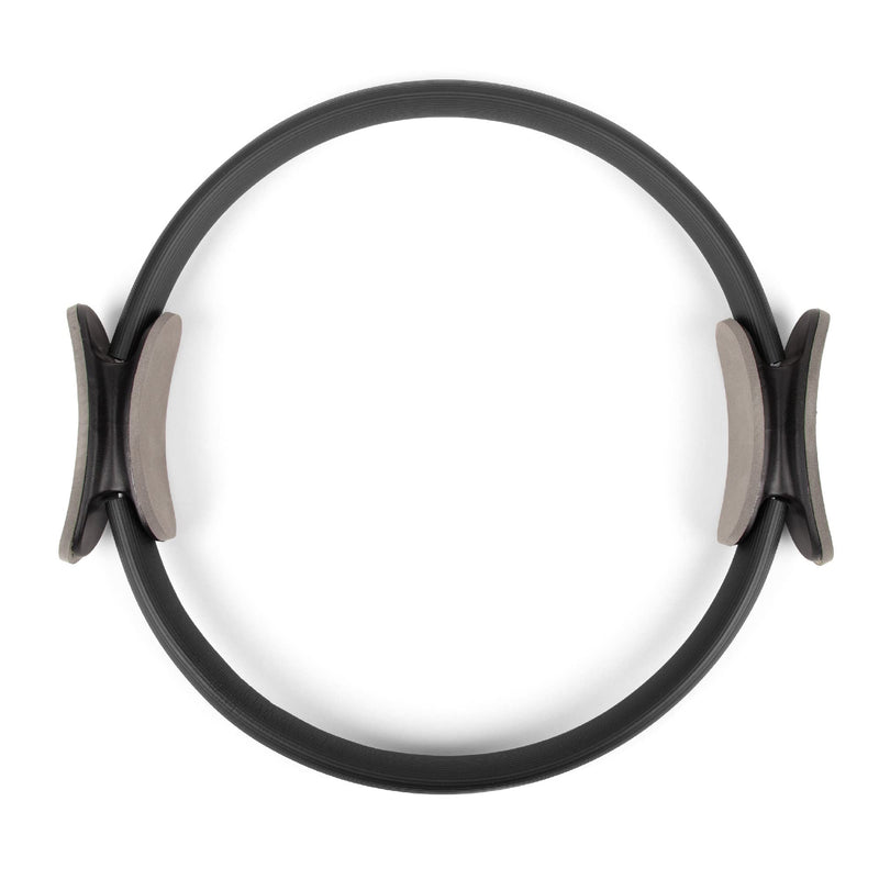 Phoenix Fitness Pilates Ring,Double Handle Exercise Circle Fitness Magic Circle Resistance Ring Dual Grip for Yoga Core Training,15 Inch Black