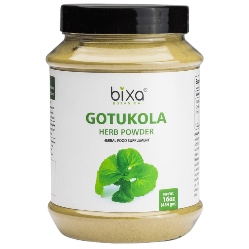 bixa BOTANICAL Gotu Kola (Centella Asiatica) | Ayurvedic Natural Herbal Supplement Pure Authentic Premium Quality | Improve Overall Health (16 Ounce (Pack of 1) Gotu Kola Powder 7 Ounce (Pack of 1) - BeesActive Australia