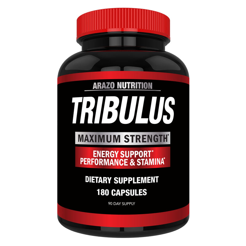 Arazo Nutrition Tribulus Terrestris 1500mg Extract Powder – 180 Capsules - Energy Booster with Estrogen Blocker - BeesActive Australia