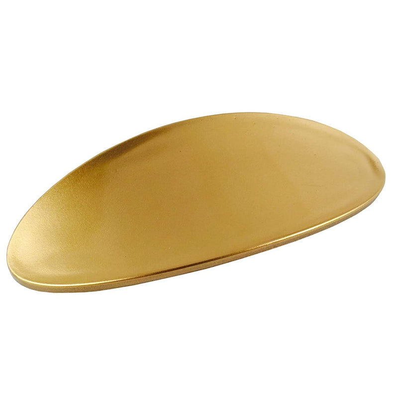Parcelona French Oval Golden Large 4" Celluloid Automatic Hair Clip Hair Barrette for Women and Girls, Made in France Golden Yellow - BeesActive Australia