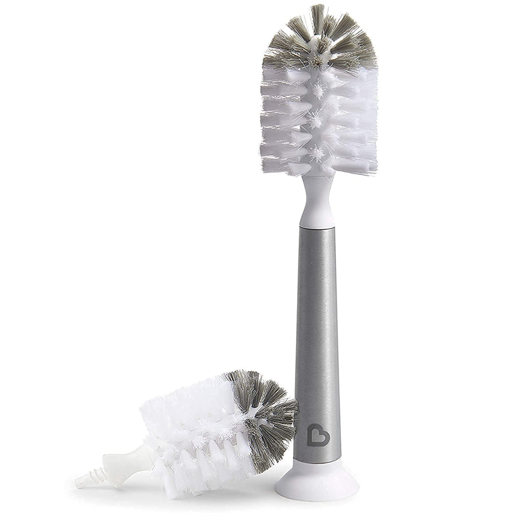 Munchkin® Shine™ Stainless Steel Bottle Brush and Refill Brush Head 110g Brush & Refill Brush Head