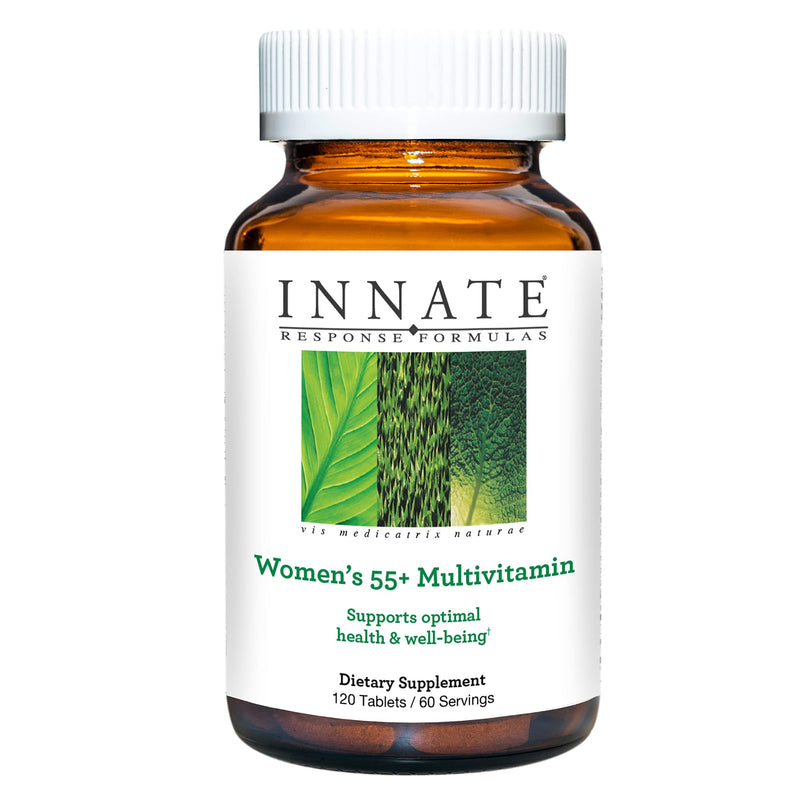 Innate Response Formulas Womens Multivitamin 55+, 120 Tablets | Daily Multivitamin for Women 50 and Over, Vitamin C, D3, B12, Methylfolate, Choline & Zinc, Vegetarian, Non-GMO, 60 Servings 120 Count (Pack of 1)