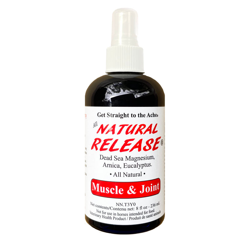 Natural Release Muscle Spray Treatment - Horse Liniment for Sore Muscles, Joint Pain, Tendon & Inflammation Relief - Easy to Use, Fast Acting, Alcohol & Menthol Free (8 oz) 8 oz. - BeesActive Australia