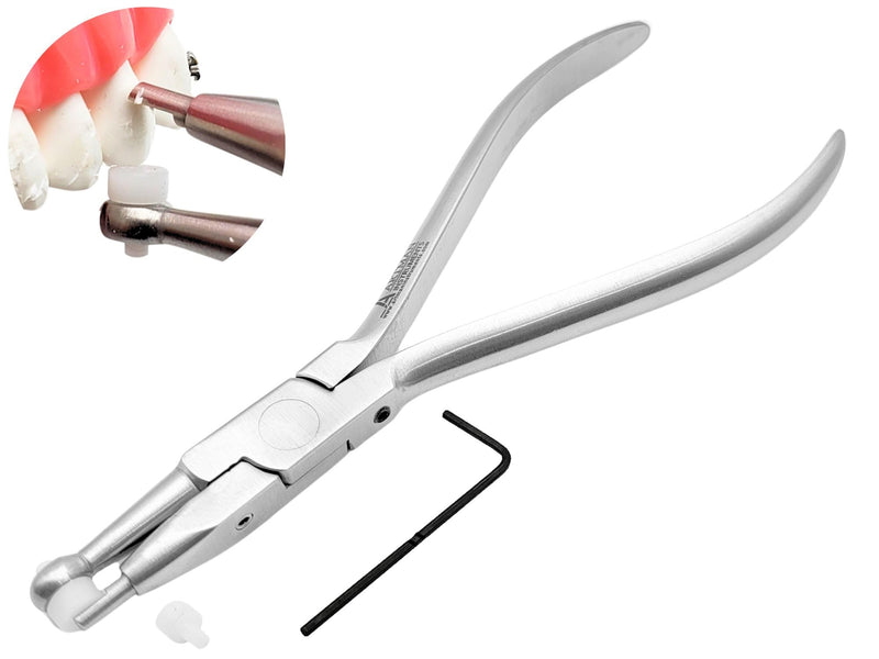 ARTMAN INSTRUMENTS Orthodontic Adhesive Band Removing Pliers Adjustable Cement Scraper Tool with Teflon Pad for Braces, Molar Bands, and Tooth Gem Removal – Dental Debonding Instrument - BeesActive Australia