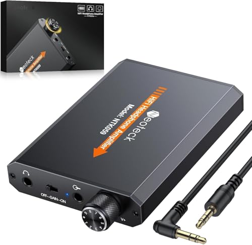 Neoteck 16-300 Ohm Portable Headphone Amplifier,3.5mm Jack Headphone Amp 3.82 x 2.36 x 0.59 inches