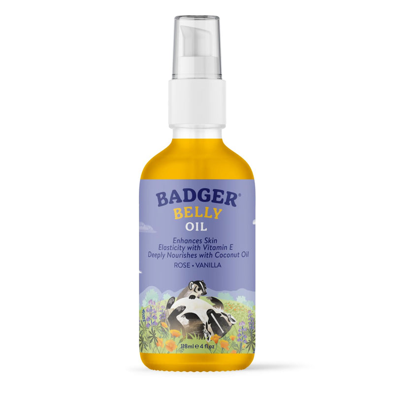 Badger Organic Pregnant Belly Oil - Jojoba & Coconut - 4 oz. - BeesActive Australia