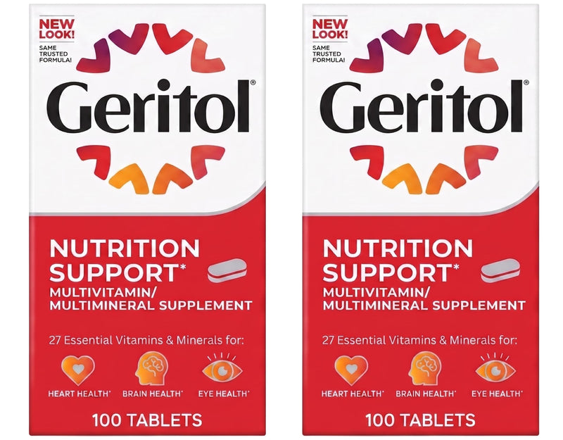 Geritol Multivitamin Tablets 100 TB - (Pack of 2) 100 Count (Pack of 2)
