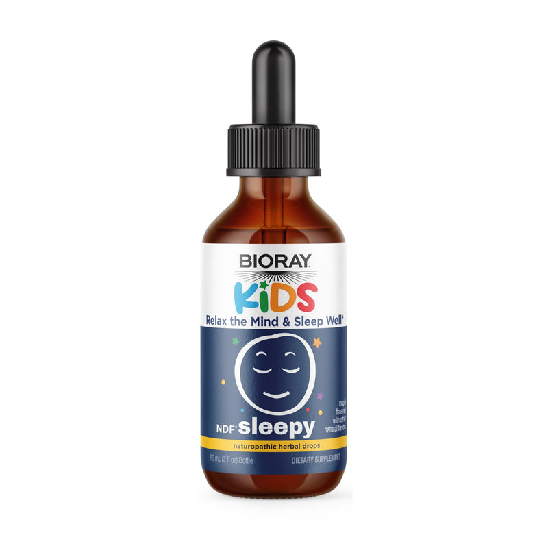 BIORAY Kids NDF Sleepy, Maple - 2 fl oz - Relax the Mind & Rest Through the Night - Non-GMO, Vegan, Gluten Free - 1-2 Month Supply