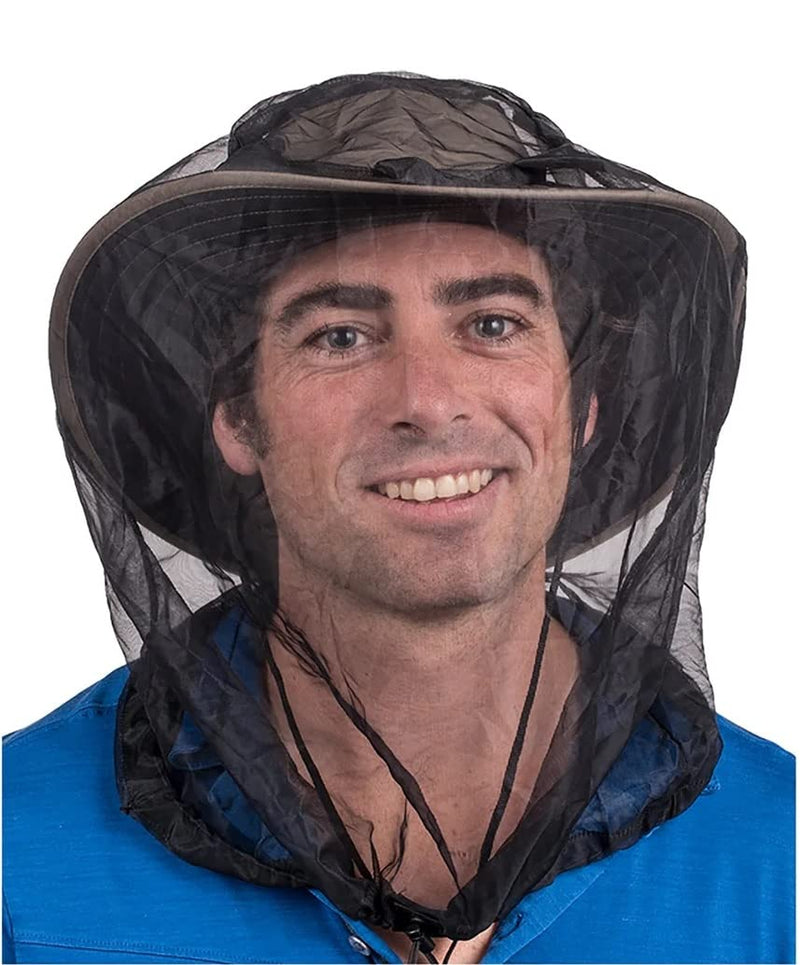Sea to Summit Ultra-Mesh Mosquito Head Net for Midges, No See-ums and Small Insects Fine Mesh Headnet Black - BeesActive Australia