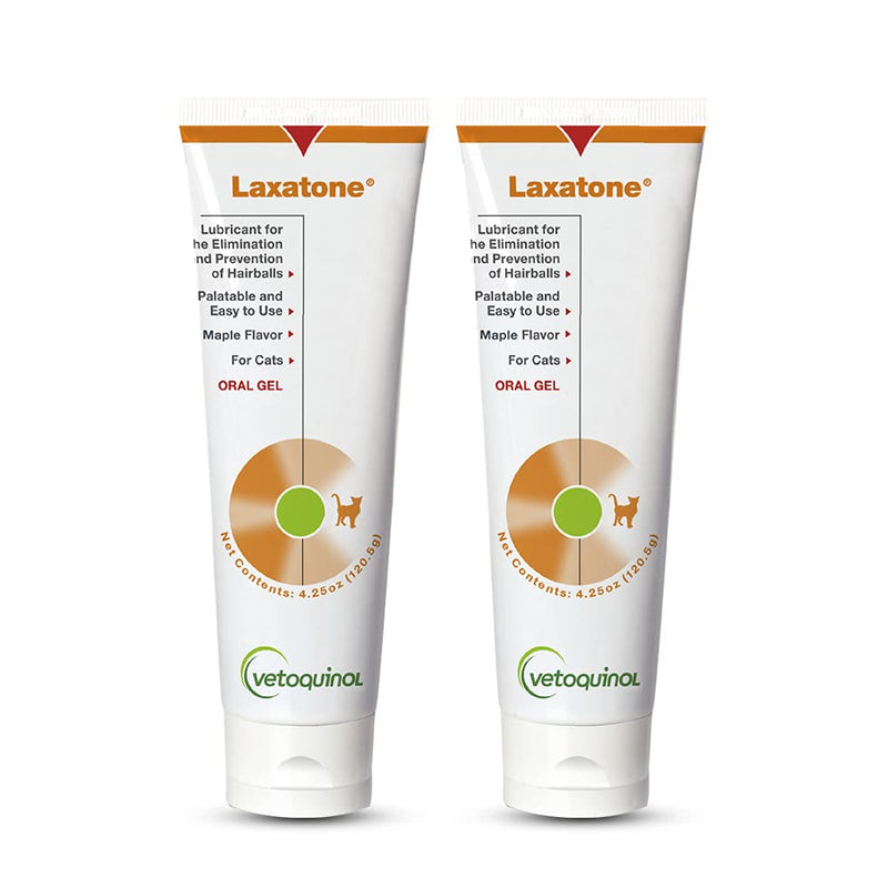 Vetoquinol Laxatone: Oral Hairball Lubricant Gel for Cats – Maple Flavored, 4.25oz 2 Pack 4.25 oz (Pack of 2) - BeesActive Australia