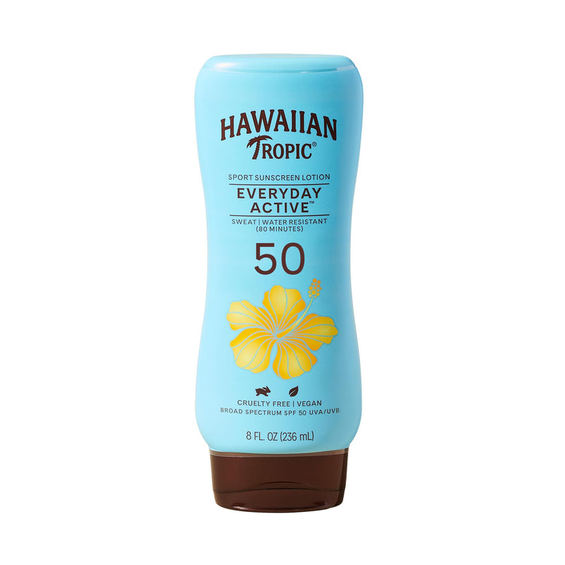 Hawaiian Tropic Everyday Active Lotion Sunscreen SPF 50, 8oz | Hawaiian Tropic Sunscreen SPF 50, Sunblock, Broad Spectrum Sunscreen, Oxybenzone Free Sunscreen, Water Resistant Sunscreen, 8oz 8 Fl Oz (Pack of 1) - BeesActive Australia