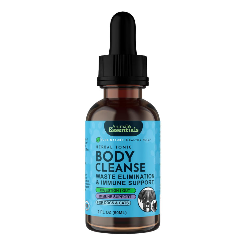 Animal Essentials Body Cleanse Liver Support for Dogs & Cats, 2 fl oz - Made in USA, Alcohol Free, Healthy Immune System 2 Fl Oz (30 ml)