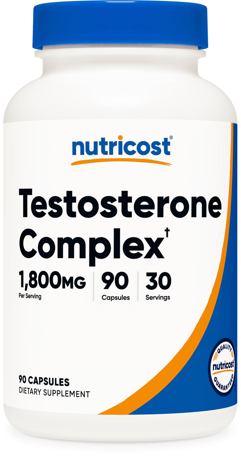 Nutricost Testosterone Support Complex (90 Capsules) -1800mg Per Serving 90 Count (Pack of 1)