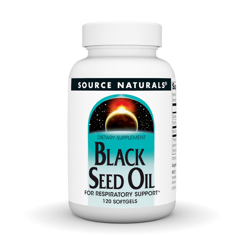 Source Naturals Black Cumin Seed Oil for Respiratory Support -120 Softgels 120 Count (Pack of 1) - BeesActive Australia