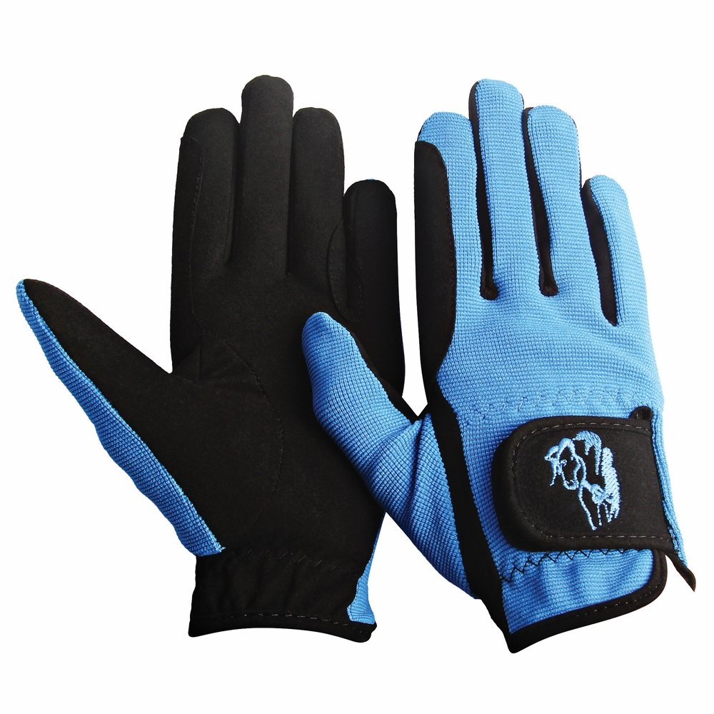 TuffRider Children's Performance Gloves (Sky Blue, XL) - BeesActive Australia