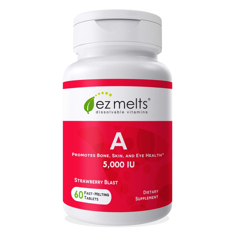 EZ Melts Dissolvable Vitamin A 5,000 IU, Sugar-Free, 2-Month Supply - BeesActive Australia