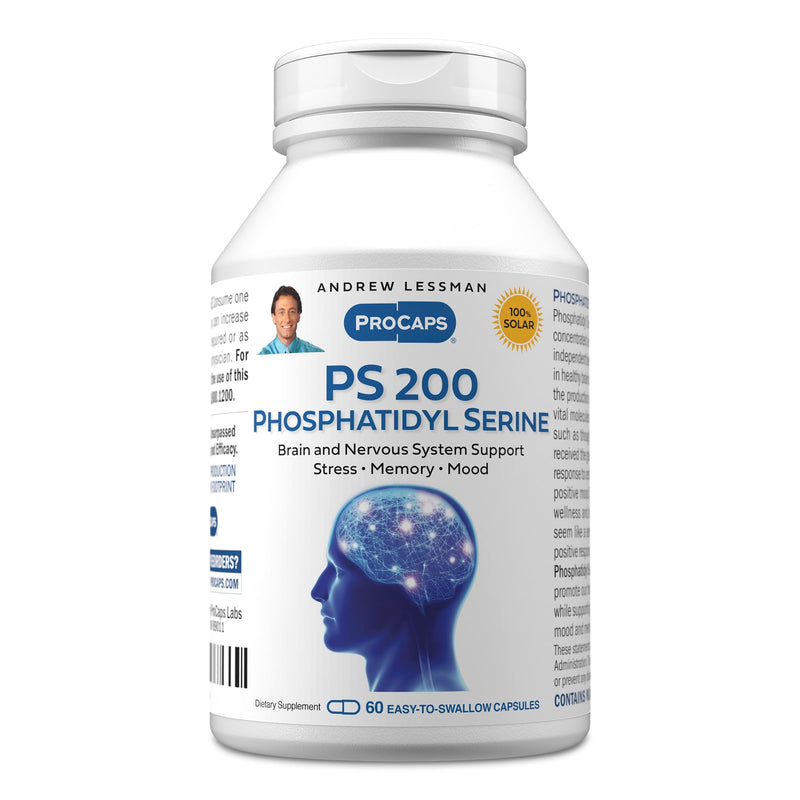 Andrew Lessman ProCaps PS Phosphatidyl Serine 60 Capsules | Ultra-concentrated Phosphatidyl Serine supports memory, cognitive function, mental clarity & neurotransmitter activity. 60 Count (Pack of 1)