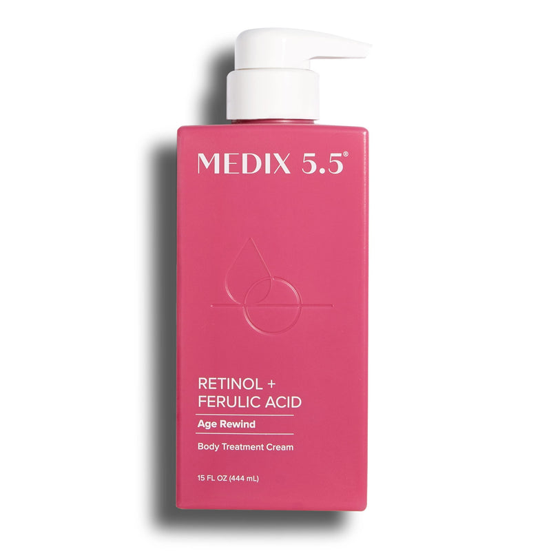 Medix 5.5 Retinol Body Lotion Firming Moisturizer | Crepey Skin Care Treatment | Retinol Body Cream | Retinol Cream Targets Look Of Crepe Skin, Wrinkles, Sagging Skin, & Sun Damaged Skin, 15 Fl Oz 15.00 Fl Oz (Pack of 1) - BeesActive Australia