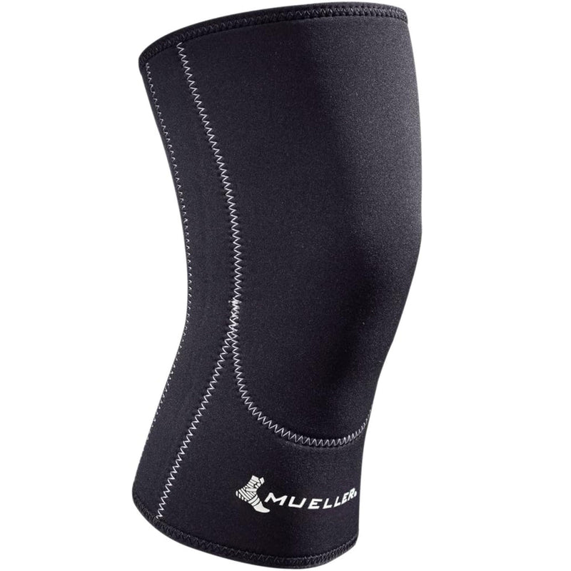 Mueller Sports Medicine Closed Patella Knee Sleeve, Knee Pain Relief Support for Men and Women, Ideal for Arthritis, Sprains, Black Small - BeesActive Australia