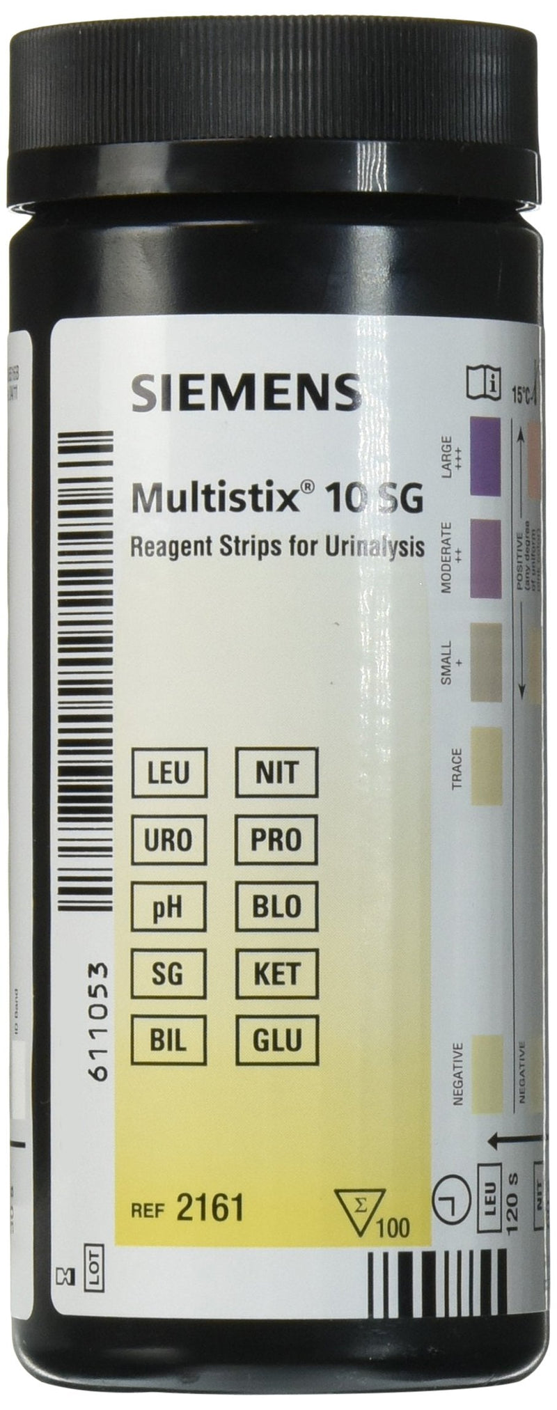 Siemens Healthcare Diagnostics 2161 MultiStix 10 SG Reagent Strips, CLIA Waived (Pack of 100) - BeesActive Australia