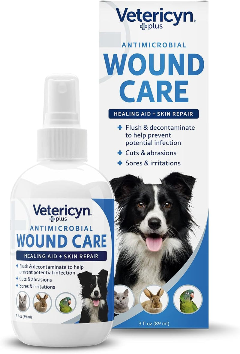 Vetericyn Plus All Animal Wound and Skin Care Spray. Cleans and Relieves Cuts, Abrasions, Irritations, and Sores. Non-Toxic, No Sting Formula. 3 oz - BeesActive Australia