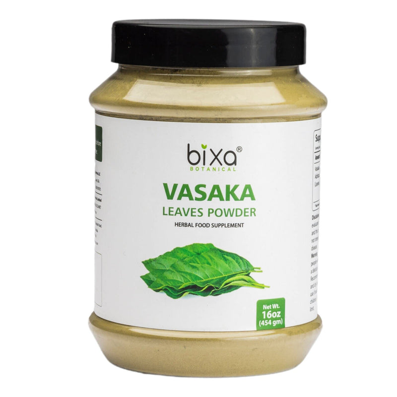 bixa BOTANICAL Vasaka Leaf Powder 1 Pound (16 Oz) (Adhatoda vasaka) | Herbal Supplement | Helps in Skin Problems | Reduce Extra Pitta (Heat) from Body - BeesActive Australia