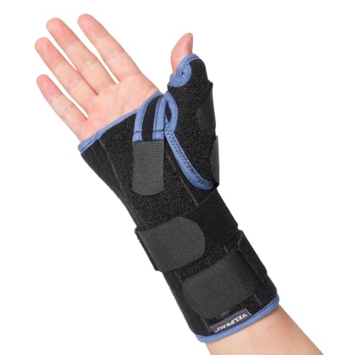 Velpeau Carpal Tunnel Wrist Brace with Thumb Stabilizer Night Support, M Regular-right hand Medium