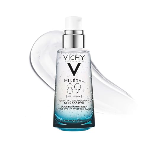 Vichy Mineral 89 Booster, Hyaluronic Acid Serum, Skin Barrier Repair 1.69 Fl Oz (Pack of 1) Face Serum