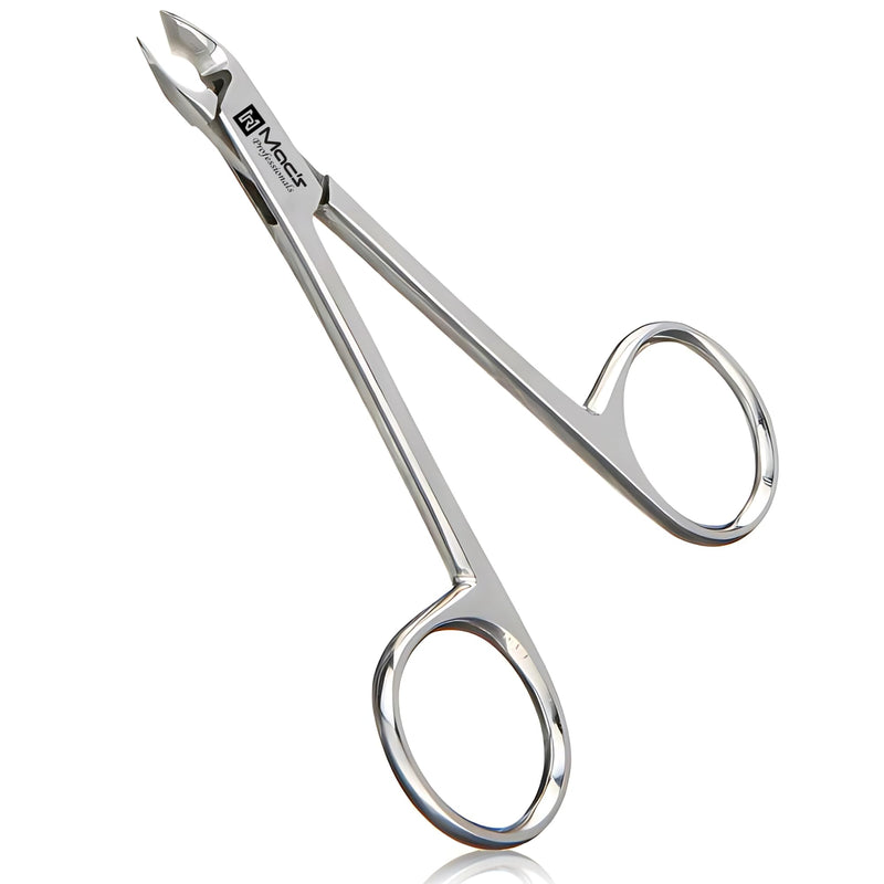 Macs Professional Cuticle Nipper – Surgical Stainless Steel, Precision Half-Jaw Blades, Ergonomic 4-Inch Cuticle Remover & Trimmer for Manicure & Pedicure - BeesActive Australia